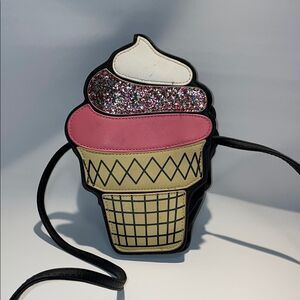 Ice Cream Cone Crossbody Bag